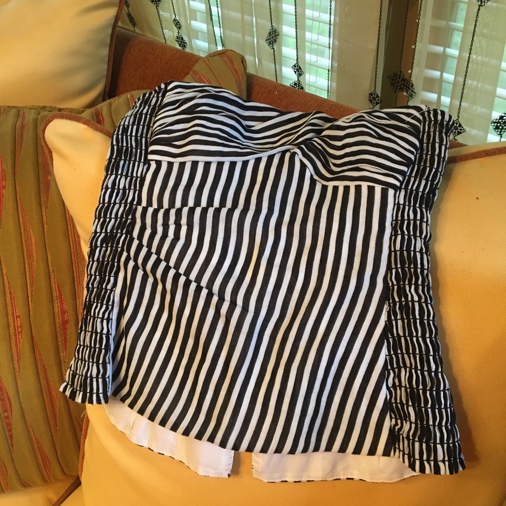 Dressy  tube top Striped black and white